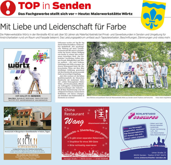 News - Widmann Malerwerkstätten Schwäbisch Hall